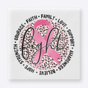Faith Circle Ribbon Activist & Awareness DTF transfer