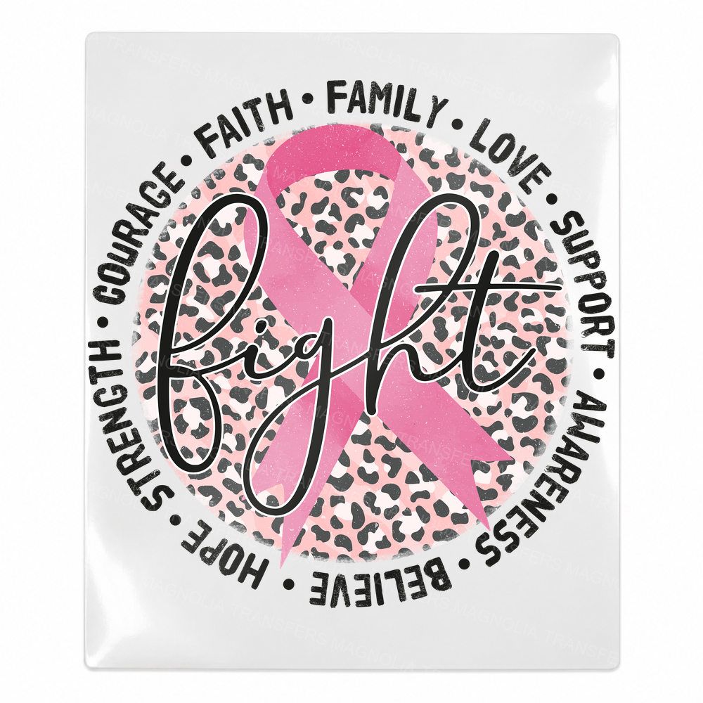 Faith Circle Ribbon Activist & Awareness UV Transfers