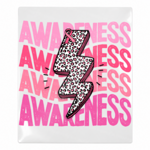 Awareness Lightning Bolt Pink Leopard Activist & Awareness UV Transfers