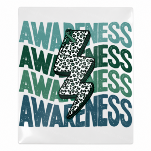 Awareness Lightning Bolt Sage Leopard Activist & Awareness UV Transfers