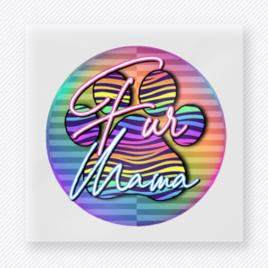 Fur Mama Rainbow Circle Animals & Pets DTF transfer mockup