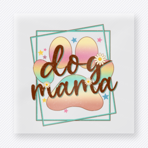 Dog Mama Pastel Paw Animals & Pets DTF transfer
