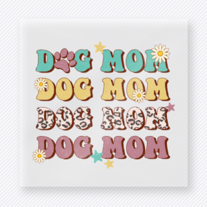 Dog Mom Retro Repeat Animals & Pets DTF transfer