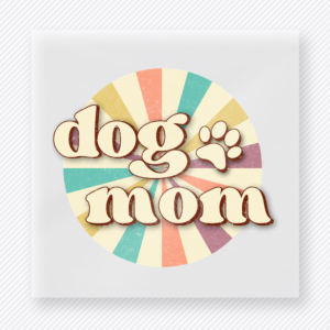 Dog Mom Retro Sunburst Animals & Pets DTF transfer