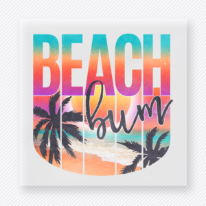 Beach Bum Sunset Beach & Summer DTF transfer mockup