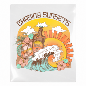 Chasing Sunsets Beach & Summer UV transfer with sunset colors