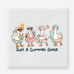 Just a Summer Goose Beach & Summer DTF transfer mockup