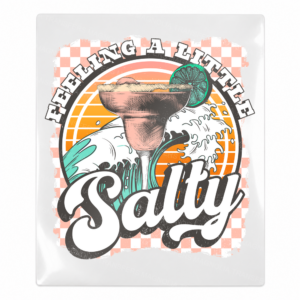 Feeling a Little Salty Margarita Beach & Summer UV transfer with margarita glass artwork