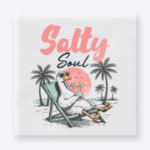 Salty Soul Goose Beach & Summer DTF transfer mockup