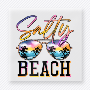Salty Beach Sunglasses Beach & Summer DTF transfer mockup