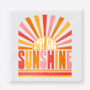 Stay Kind Sunshine Beach & Summer DTF transfer mockup