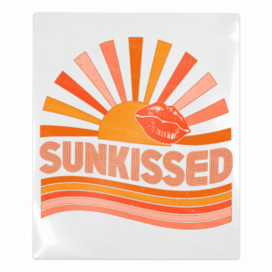 Sunkissed Retro Sun Beach & Summer UV transfer with summer-themed artwork