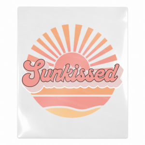 Sunkissed Pink Sunset Beach & Summer UV transfer with sunset colors