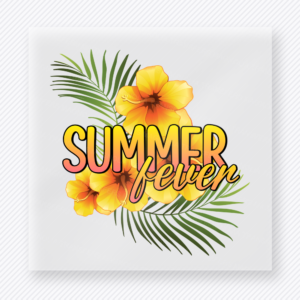 Summer Fever Hibiscus Beach & Summer DTF transfer mockup