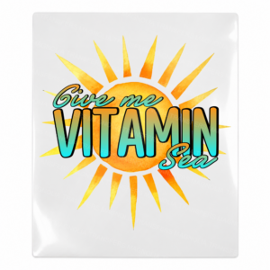 Give Me Vitamin Sea Beach & Summer UV transfer design for hard surfaces