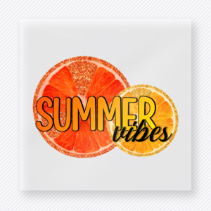Summer Vibes Citrus Beach & Summer DTF transfer mockup