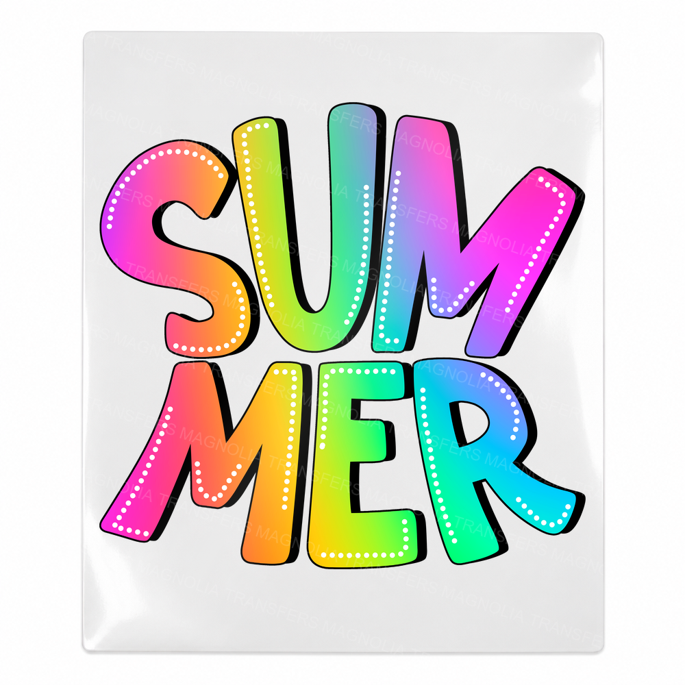 Summer Rainbow Letters