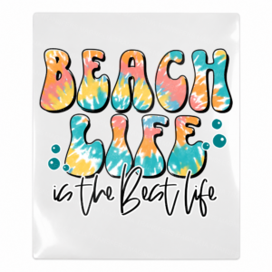 Beach Life Is The Best Life Beach & Summer UV transfer design for hard surfaces