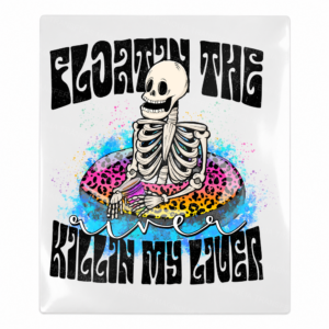 Floatin The River Ridin The River Beach & Summer UV transfer design for hard surfaces