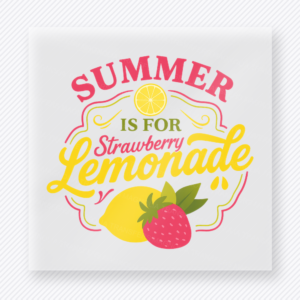 Summer Is For Strawberry Lemonade Beach & Summer DTF transfer mockup