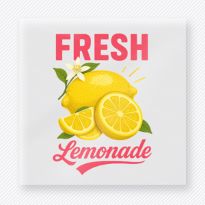 Fresh Lemonade Beach & Summer DTF transfer mockup