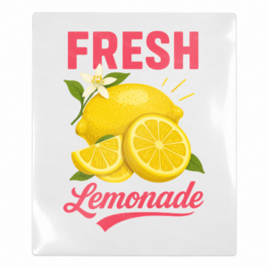 Fresh Lemonade Beach & Summer UV transfer design for hard surfaces