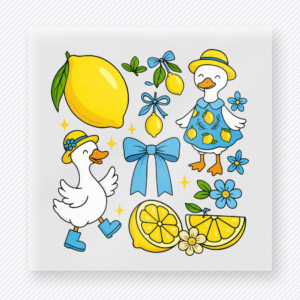 Lemon Goose Summer Pattern Beach & Summer DTF transfer mockup
