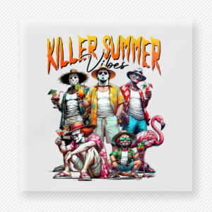Killer Summer Vibes Group Beach & Summer DTF transfer mockup