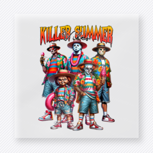 Killer Summer Horror Group Beach & Summer DTF transfer mockup