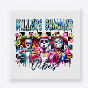 Killers Summer Vibes Bright Beach & Summer DTF transfer mockup