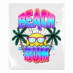 Beach Bum Neon Sunglasses Beach & Summer UV transfer design for hard surfaces