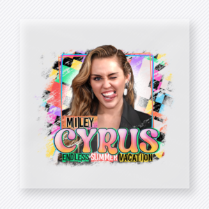 Miley Cyrus Endless Summer Vacation Beach & Summer DTF transfer mockup