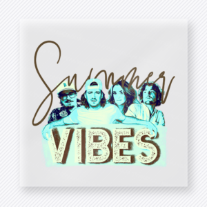 Summer Vibes Band Neutral Beach & Summer DTF transfer mockup