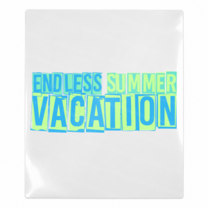 Endless Summer Vacation Teal Beach & Summer UV transfer design for hard surfaces