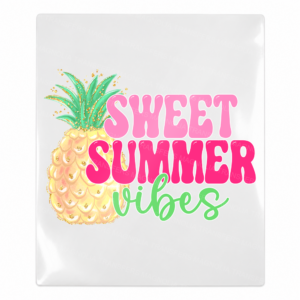 Sweet Summer Vibes Pineapple Beach & Summer UV transfer design for hard surfaces