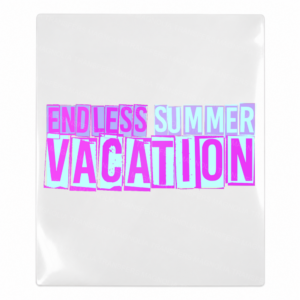 Endless Summer Vacation Pink Text Beach & Summer UV transfer design for hard surfaces
