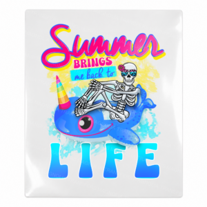 Summer Brings Me Back to Life Skeleton Pool Float