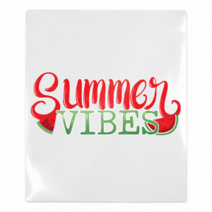 Summer Vibes Watermelon Script Beach & Summer UV Transfers