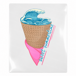 Sweet Summertime Waffle Cone White Beach & Summer UV Transfers