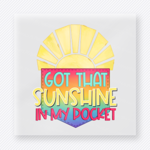 Got That Sunshine In My Pocket Beach & Summer DTF transfer mockup