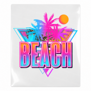 Beach Neon Triangle Beach & Summer UV Transfers