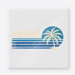 Beach Vibes Palm Stripe Beach & Summer DTF transfer mockup
