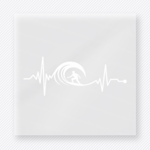 Wave Heartbeat Beach & Summer DTF transfer mockup