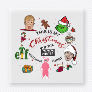 Christmas Elf Movie Collage Christmas DTF Transfers