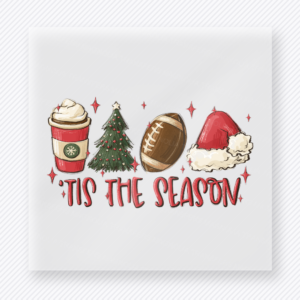 Tis The Season Christmas Coffee Football Christmas DTF Transfers