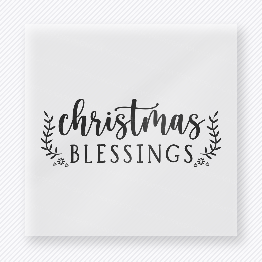 Christmas Blessings Christmas DTF Transfers