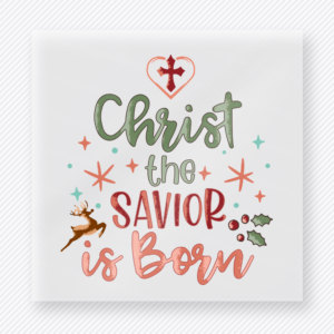 Christ The Savior Is Born Christmas DTF Transfers