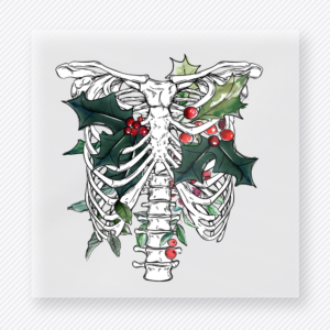 Christmas Rib Cage Christmas DTF Transfers
