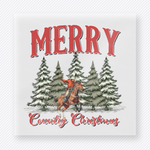 Merry Country Christmas Trees Christmas DTF Transfers