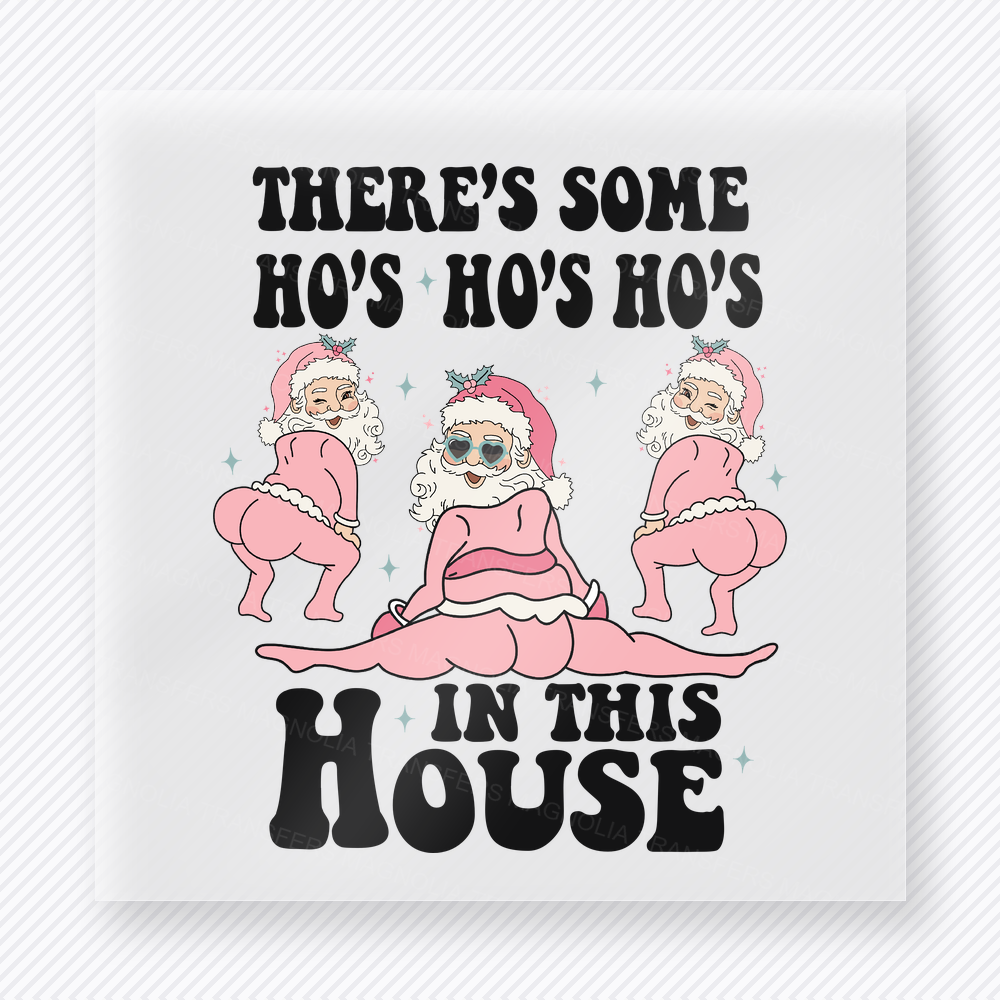 There's Some Hos In This House Christmas DTF Transfers